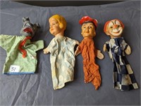 4 Older GUND Mfg. Co.  Hand Puppets