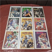 LOT OF 9 TOPPS SPORTS PRINTS