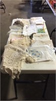 Lot of dresser scarves and doilies
