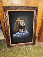 Large Velvet Jesus Art