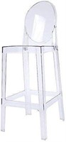 Transparent Ghost bar Stool, 30 inches, Clear 1pc