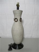large Heavy crackled finish ceramic table Lamp