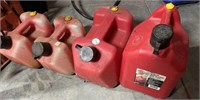 4 small gas cans