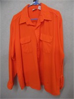 FIVE BROTHER orange flannel shirt, Sz: 2XL