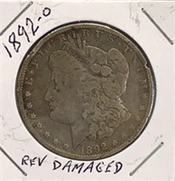 1892-O Morgan Dollar Coin
