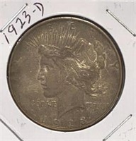 1923-D Peace Dollar Coin