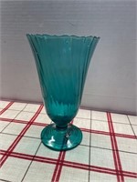 JEANETTE SWIRL BLUE VASE