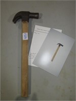 plain faced curved claw hammer