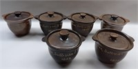 6 Small Pots Dorchester Pottery: Doe, Sullivan & C