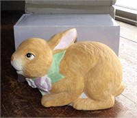 San Francisco Music Box Rabbit Wearing Tulips