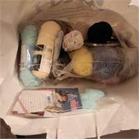 BAG OF YARN & RIBBON