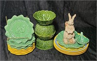 17pc. Leafy Easter Dish Set - Plus