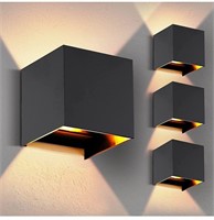 ($129) 4-Pack LED Outdoor Wall Mount