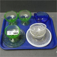 Assorted Depression & Hobnail Glassware
