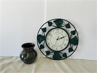 Clock & Vase