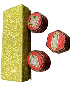 SMALL TRINKET BOXES SET OF 3 IN BOX