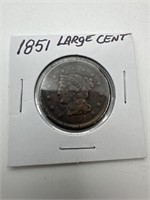 1851 Large Cent