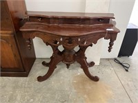 Highly Carved Dressing Table with Mirror