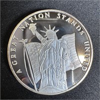 1 oz Fine Silver Round - Land of the Free
