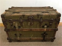 EARLY STEAMER TRUNK- COFFEE TABLE