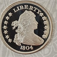 2 Ounce .999 Silver Liberty 1804 Draped Bust