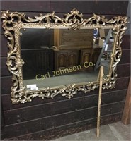 LG. MIRROR W/ ORNATE FRAME