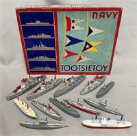 Boxed TootsieToy 5750 Navy Set, Plus
