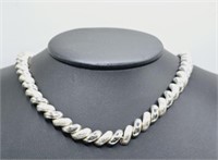 Sterling Silver San Marco Link Necklace