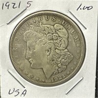 USA 1921 S Morgan Silver Dollar!