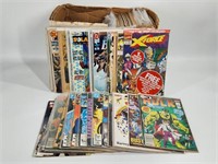 LONG BOX FULL OF ASSORTED COMIC BOOKS