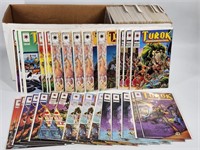 LONG BOX FULL OF ASSORTED COMIC BOOKS