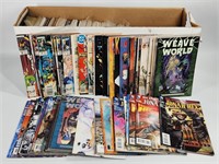 LONG BOX FULL OF ASSORTED COMIC BOOKS