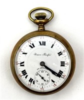 Union Pacific Railroad Pocket Watch 2.25” (Runs)