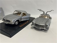 Mercedes Benz lot of 2 1:18 scale die-cast cars.