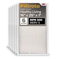 Filtrete 16x25x1 AC Furnace Air Filter, MERV 5, MP