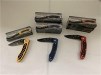 (9x Bid) Black Squall Folding Pocket Knife