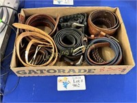 VARIETY OF BELTS IN DIFFERENT SIZES AND MATERIALS