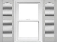 2pcs Open Louver Vinyl Shutters 14.5 x 60