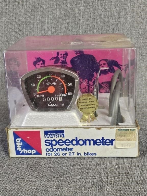 Montgomery Wards Bike Speedometer NIB