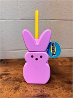 Easter PEEPS Purple Tumbler Cup with Straw 7