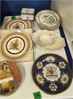 Guy Buffet Collector Plates, Royal Tuscan Bone