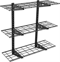 Fleximounts 3-Tier 1x3ft Wall Shelf (Black)