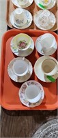 5 Misc. Teacups - tray not included