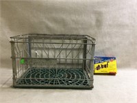 Pipe Clamp Set, Vintage Metal Milk Crate