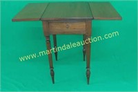 Antique Walnut Drop-Leaf Side Table