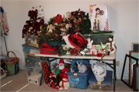 Large Christmas Lot; decorations, stockings,