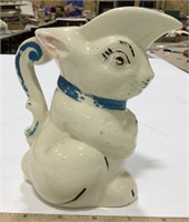 Bunny ceramic pitcher 6in-Maybe Shawnee or McCoy