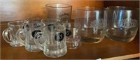 Glass Mini Beer Mugs & Bourbon Glasses