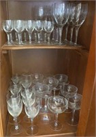 Etched Glass Stemware