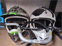 (2) Motocross Helmets & Protaper Bars